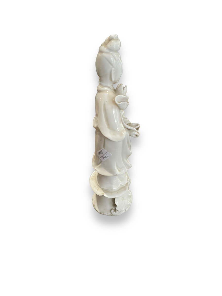 Guan Yin Porcelain Subject Guanyin Lotus Flower-photo-3