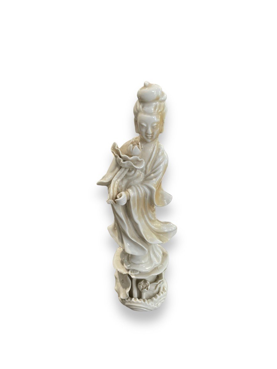 Guan Yin Porcelain Subject Guanyin Lotus Flower-photo-7