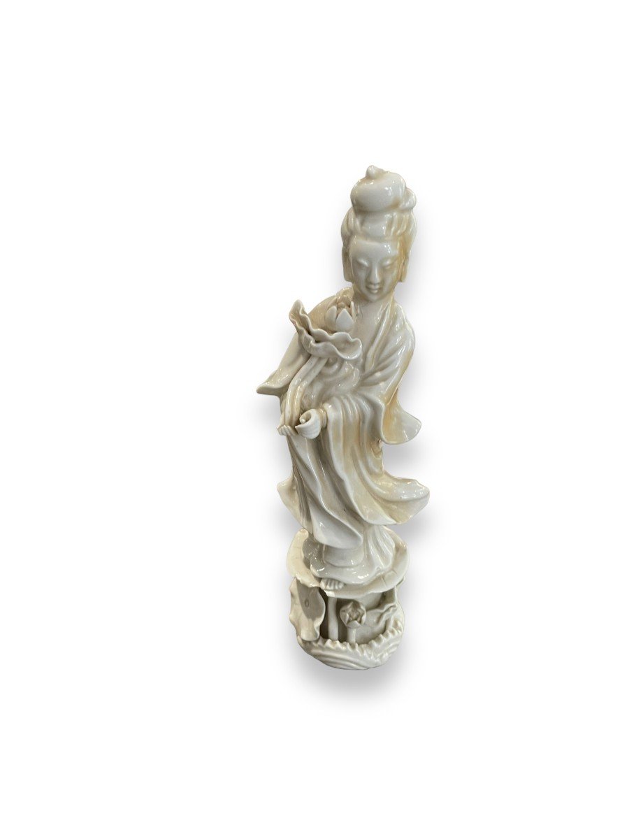 Guan Yin Porcelain Subject Guanyin Lotus Flower-photo-8