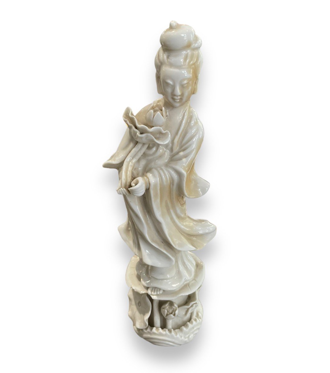Guan Yin Porcelain Subject Guanyin Lotus Flower