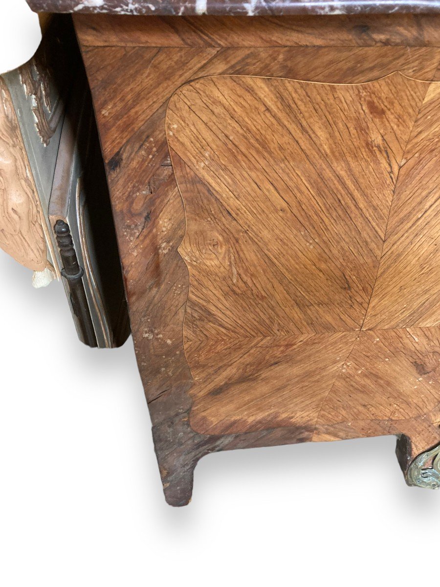 Commode époque  XVIII Eme Louis XV Régence-photo-7