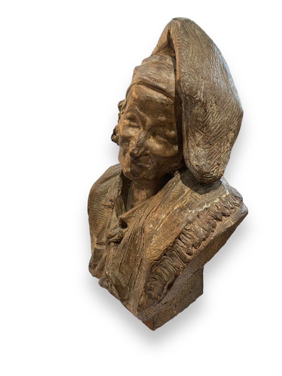 Terracotta Bust XIXth Voltaire?-photo-1