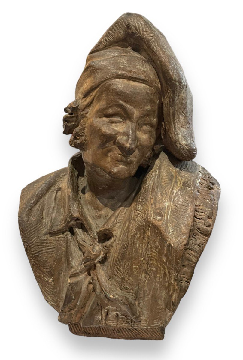 Terracotta Bust XIXth Voltaire?