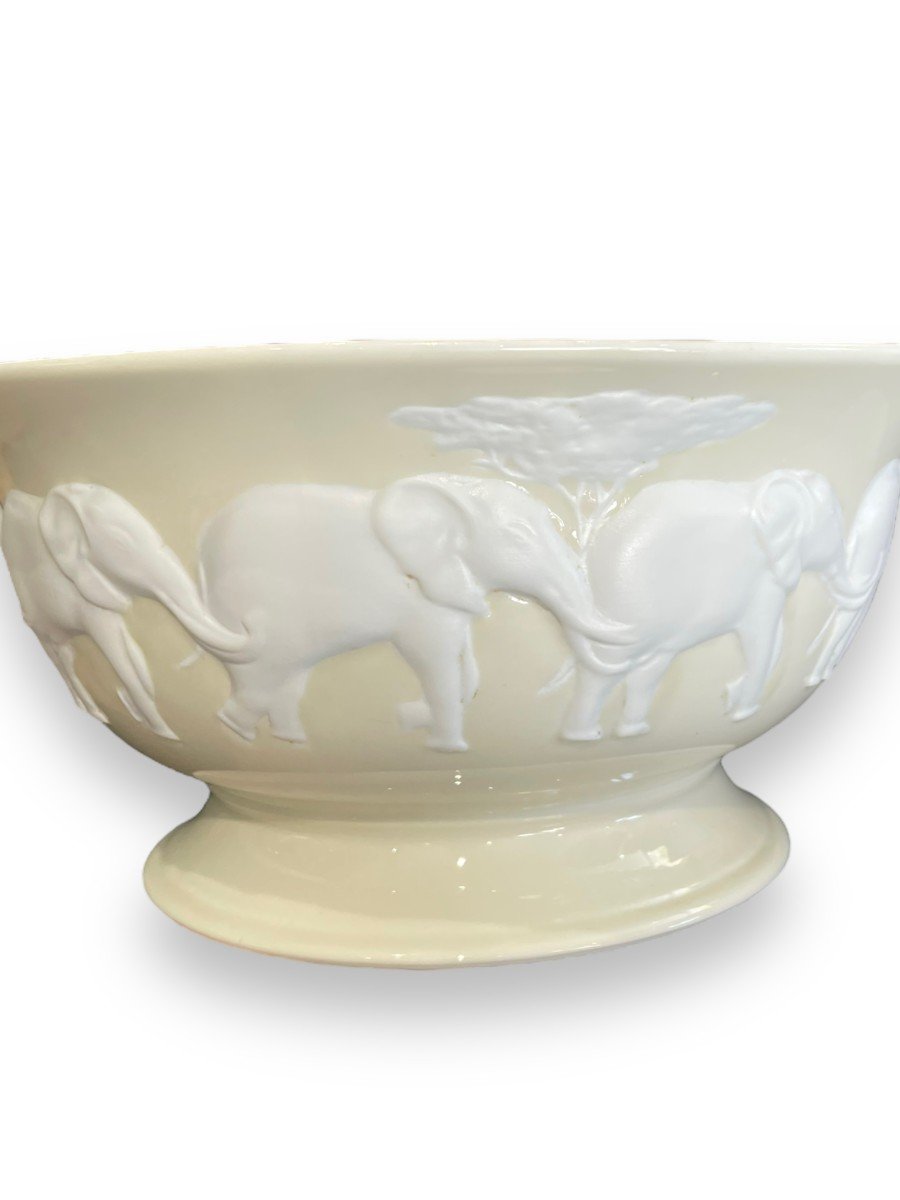 Cendrier à Cigares En Porcelaine Germanus – Modèle éléphant, 2 Repos Cigares, élégant