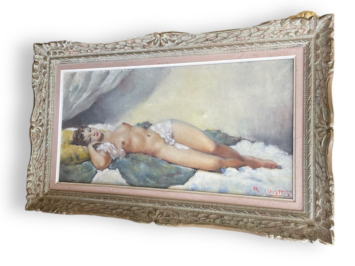 Grand Tableau Nu Féminin Allongé 