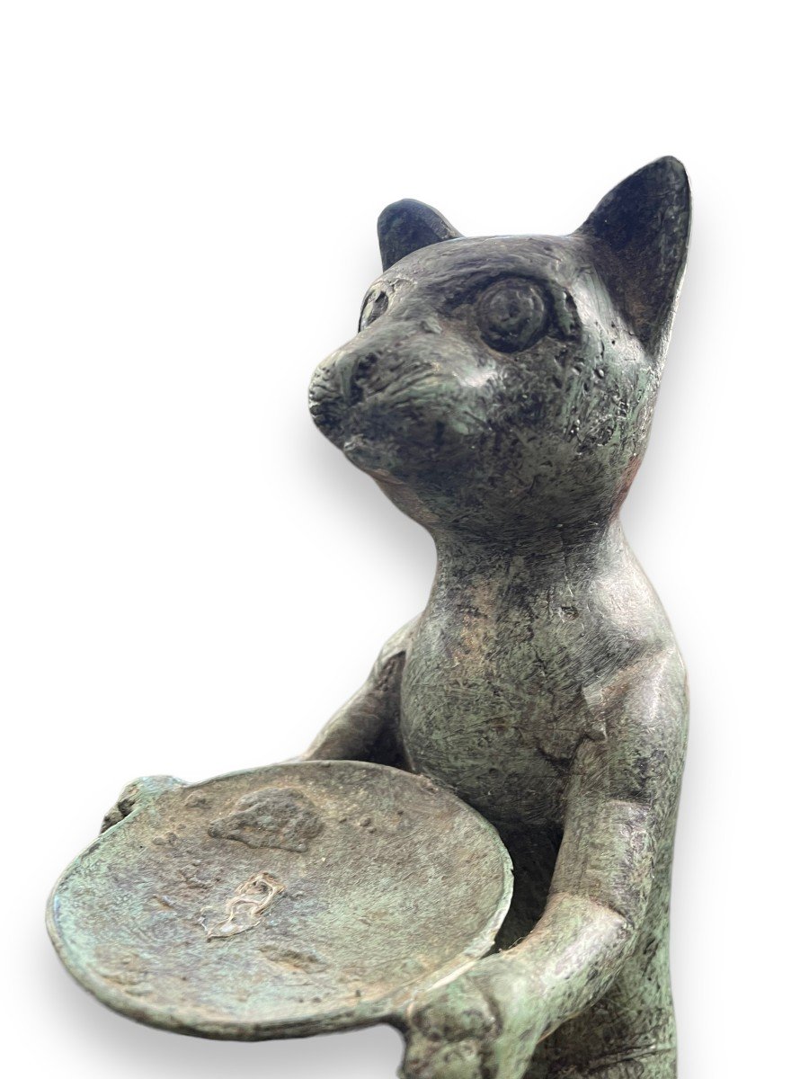 Cat Butler Metal Sculpture After Diego Giacometti-photo-8