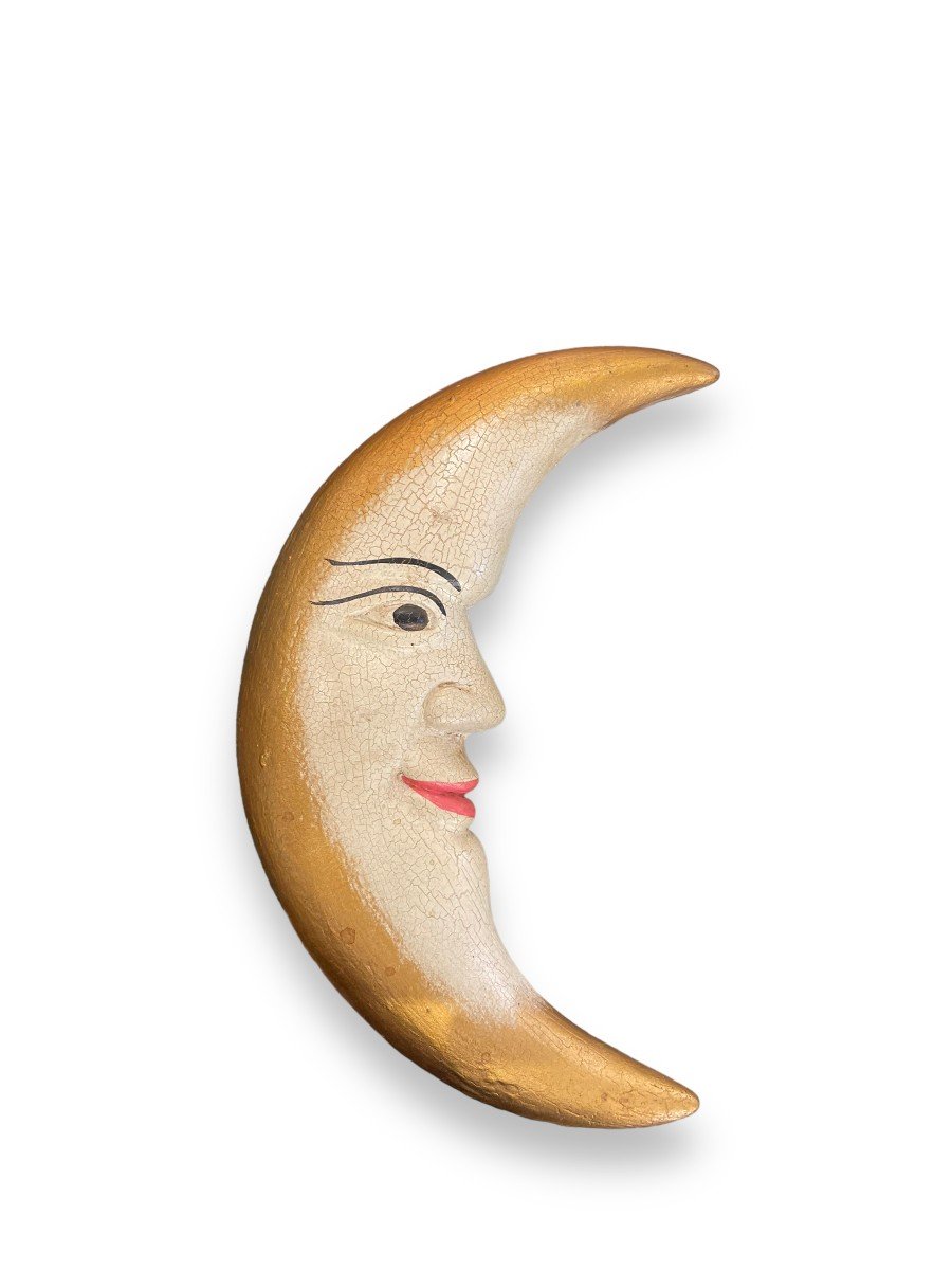 Large Decorative Crescent Moon In The Taste Of Méliès-photo-7