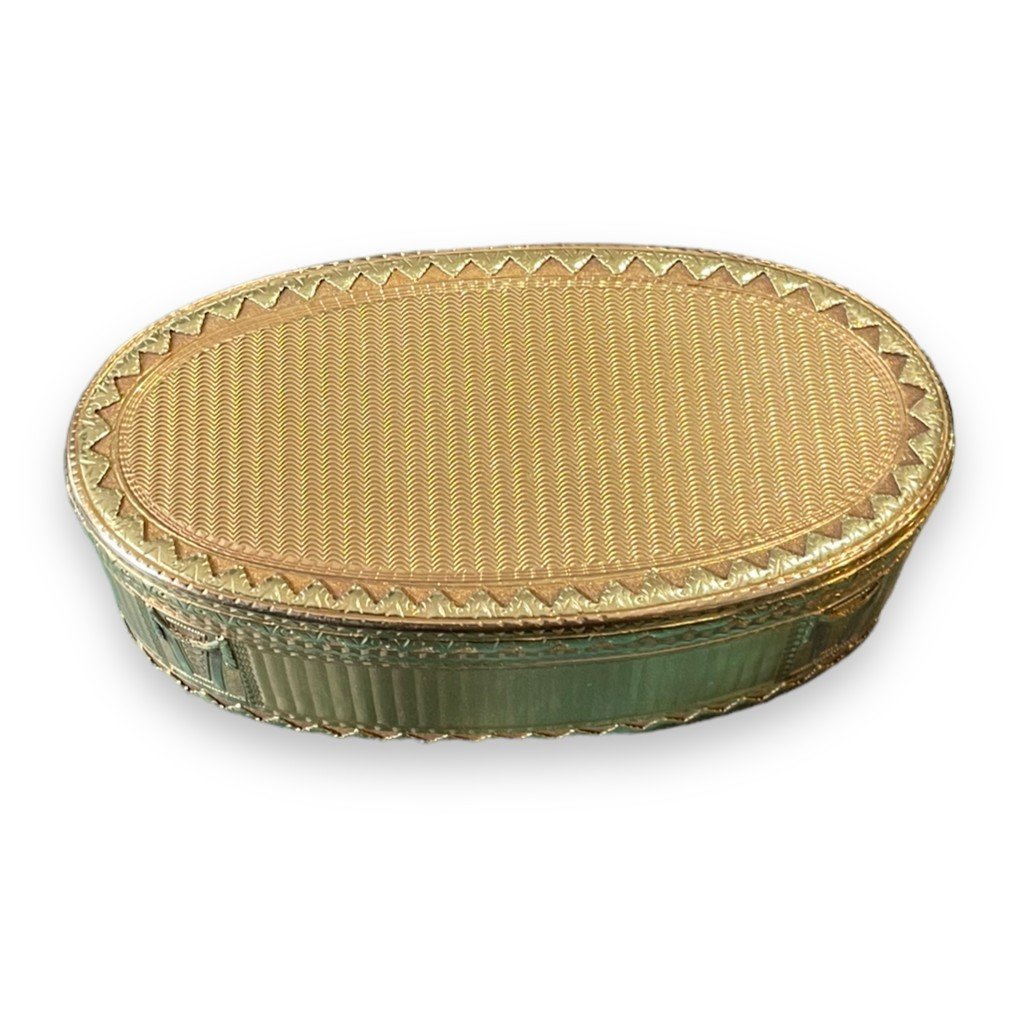 Boîte En Or Massif XVIIIeme époque Louis XVI boite