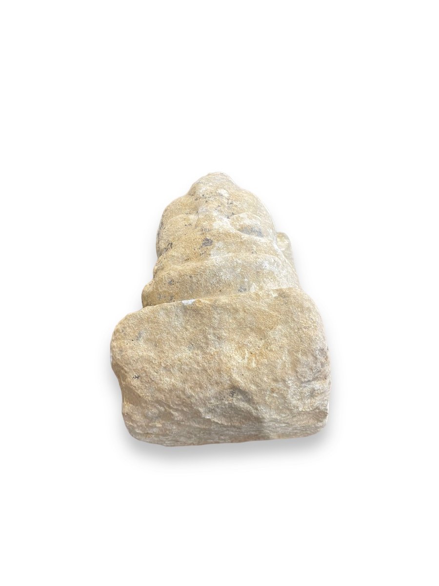 Bas Relief Médiéval  Tête De Personnage Haute époque En Pierre Du Périgord-photo-1