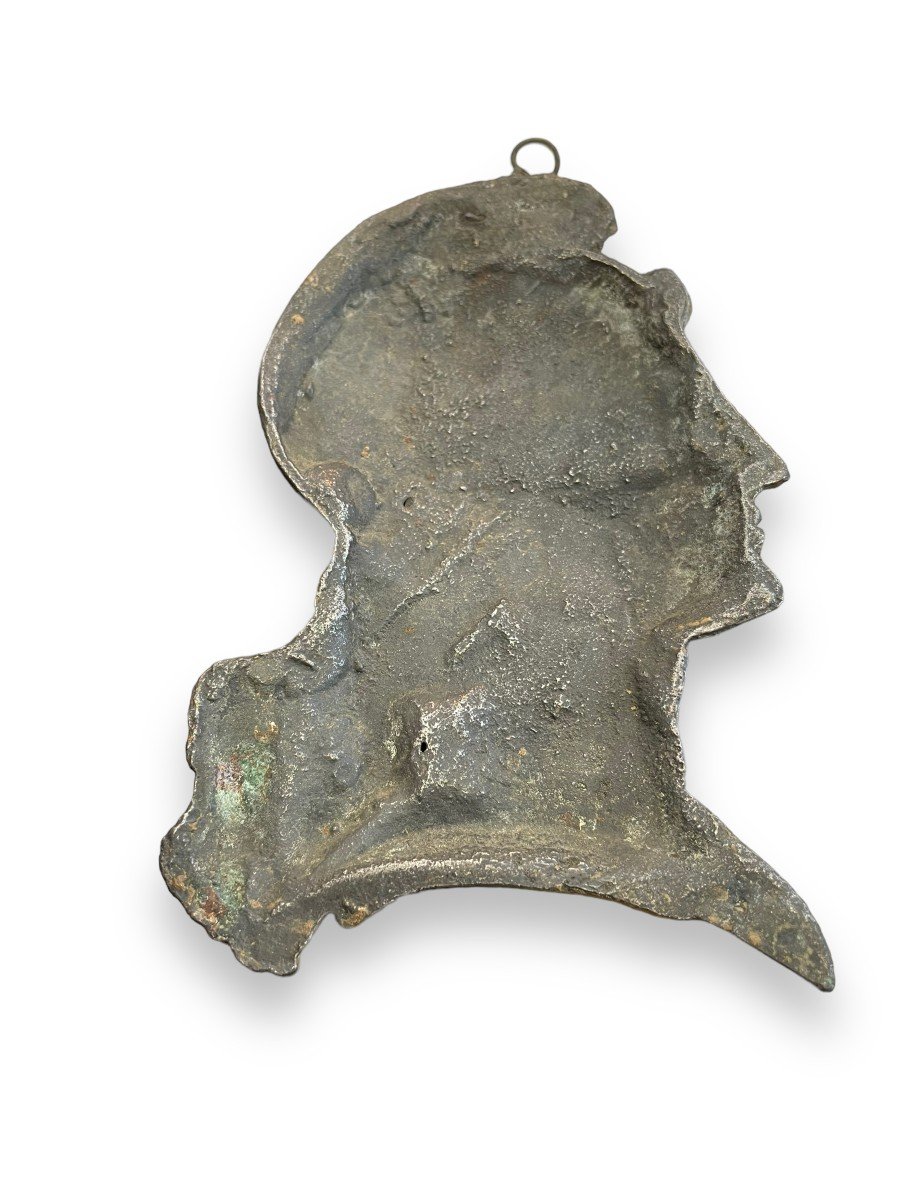 Important Profile Of Marianne, Early 19th Century In Bronze-photo-3