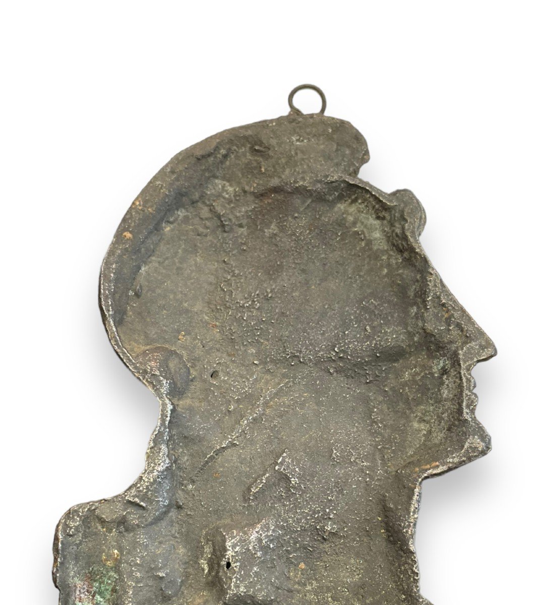 Important Profile Of Marianne, Early 19th Century In Bronze-photo-6