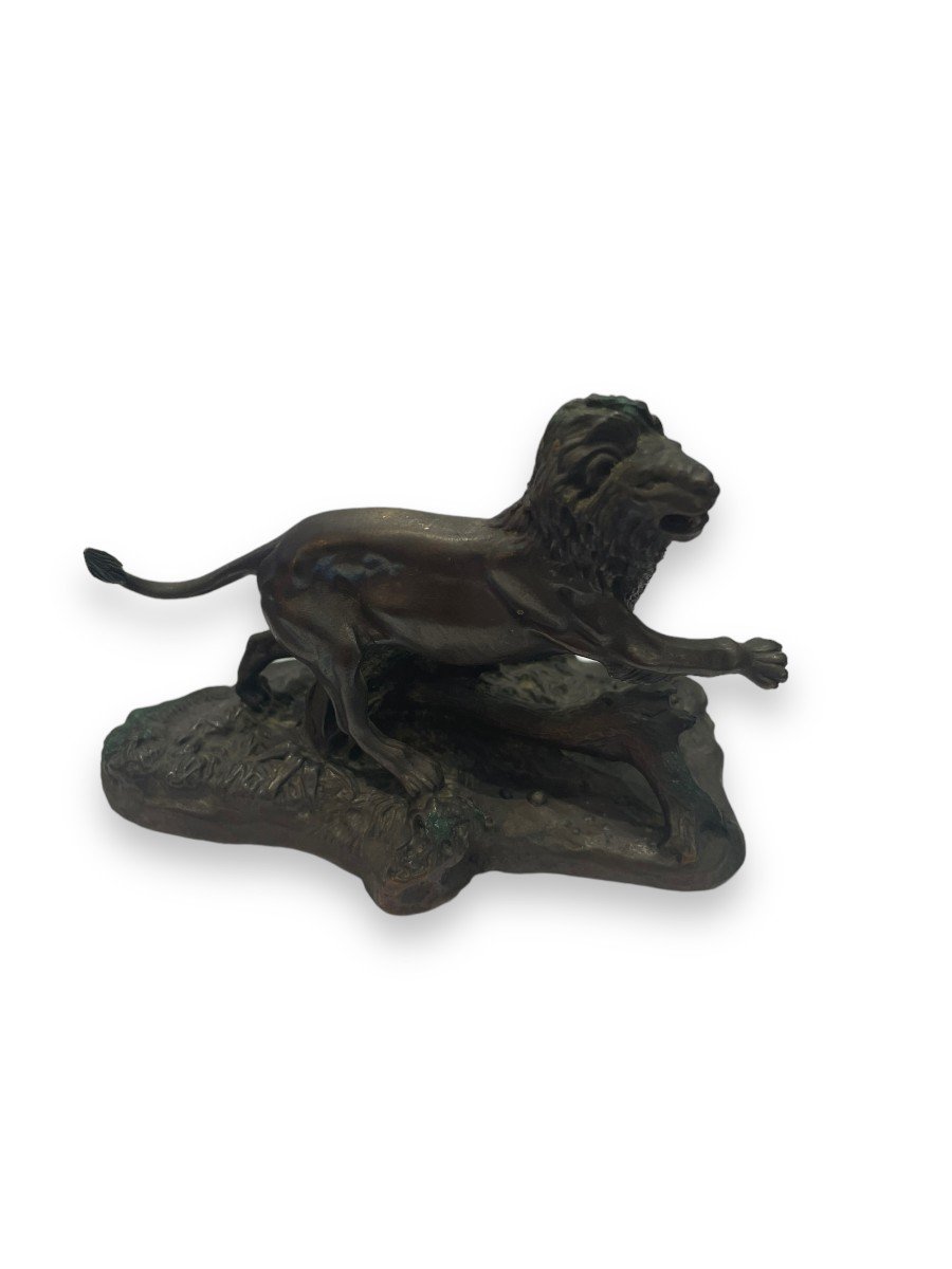 Bronze Lion By Don Polland For The Franklin Mint-photo-4