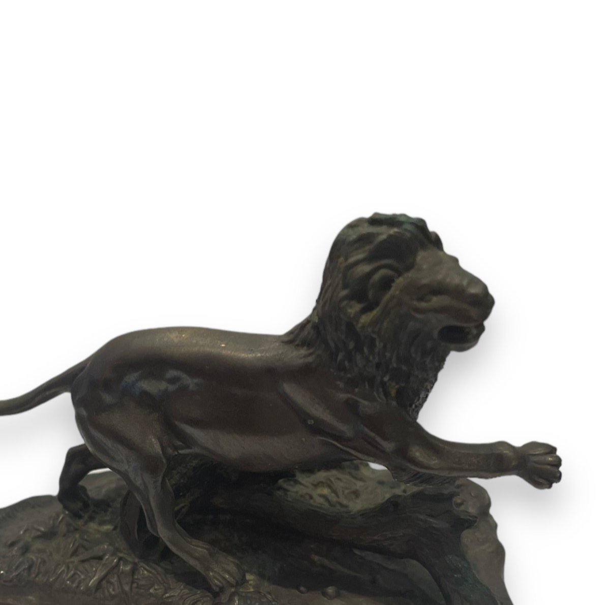 Bronze Lion By Don Polland For The Franklin Mint-photo-8