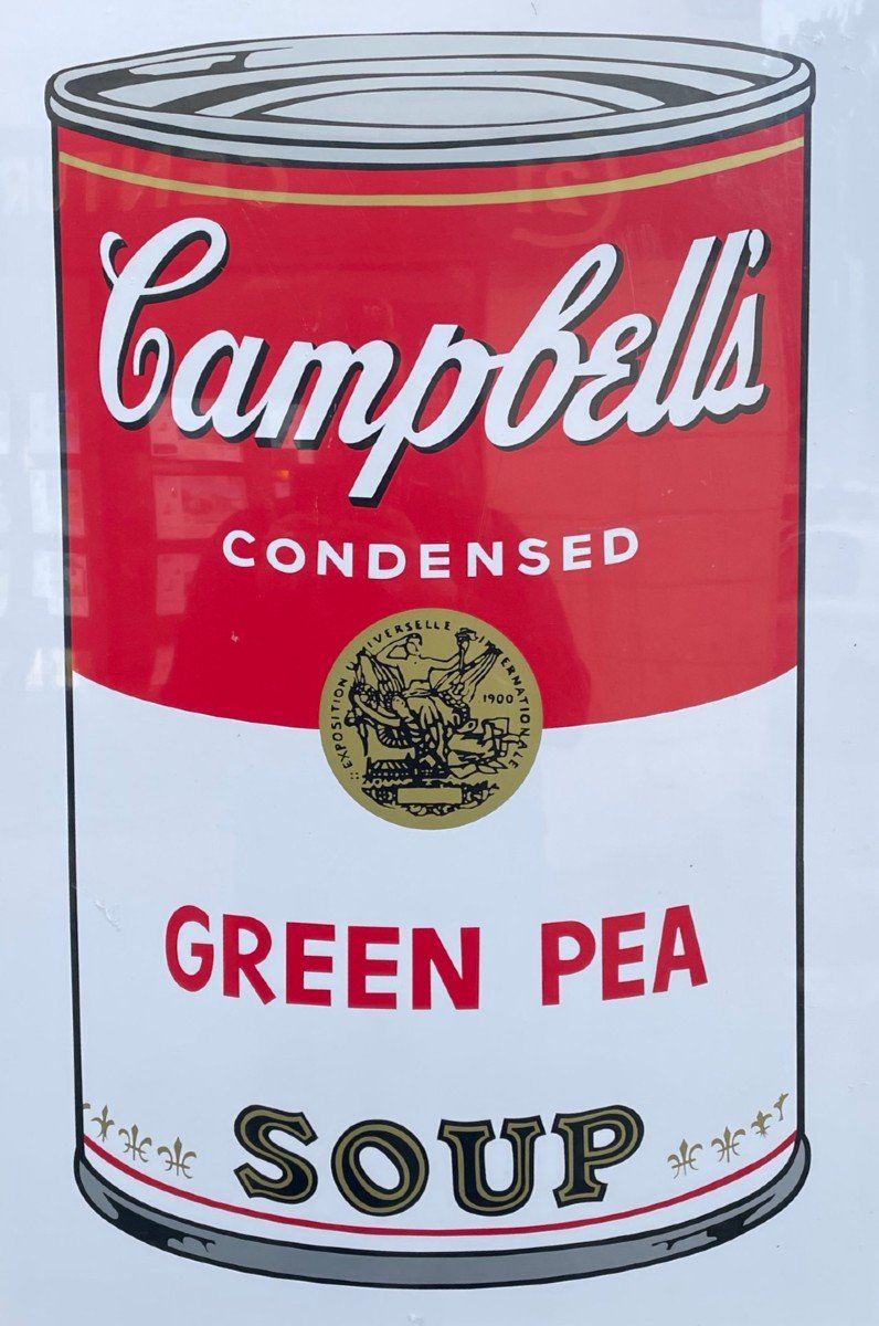 Andy Warhol CAMPBELL Green Pot Soup Sérigraphie En Couleur-photo-2