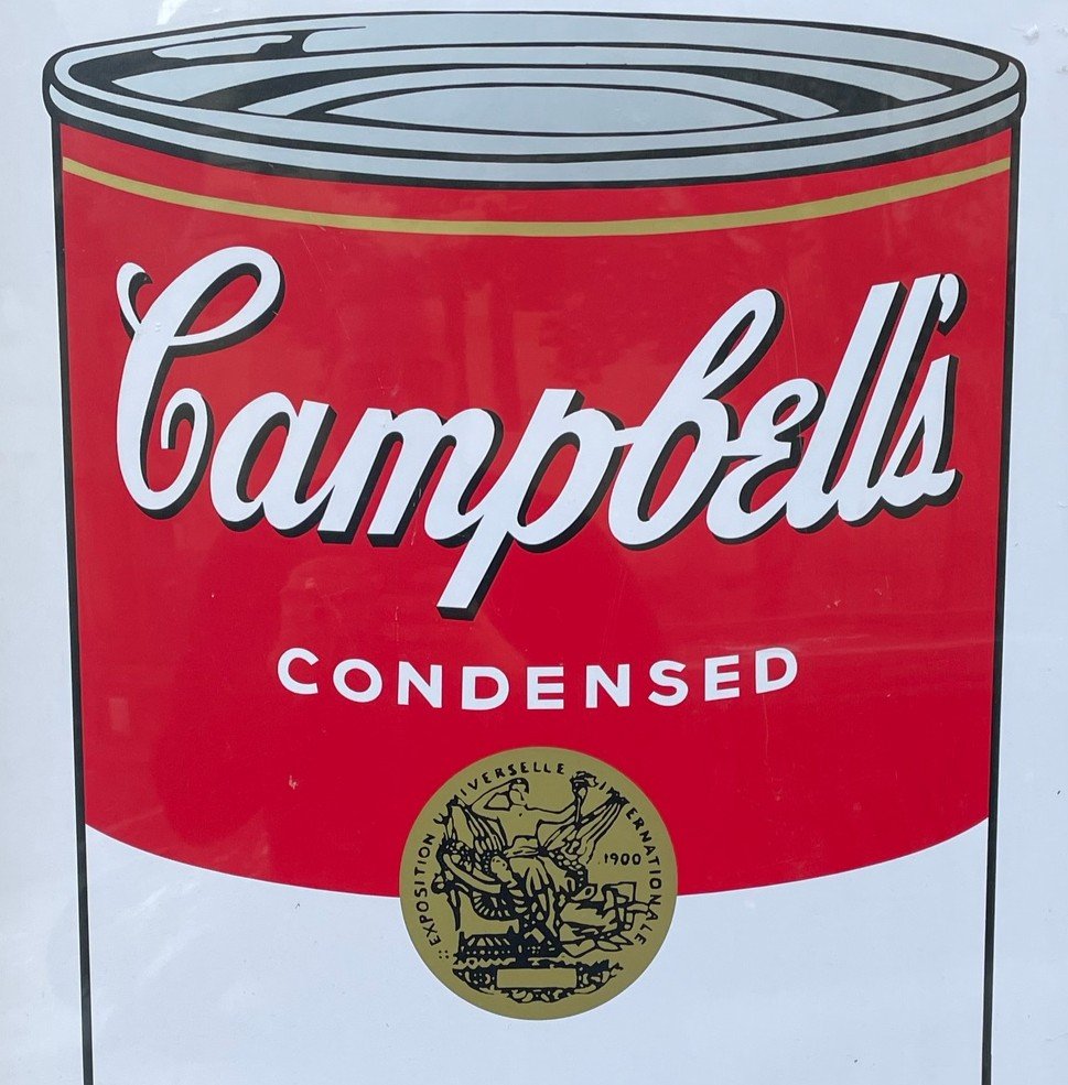Andy Warhol CAMPBELL Green Pot Soup Sérigraphie En Couleur-photo-3