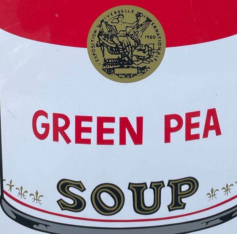 Proantic: Andy Warhol CAMPBELL Green Pot Soup Sérigraphie En Couleur