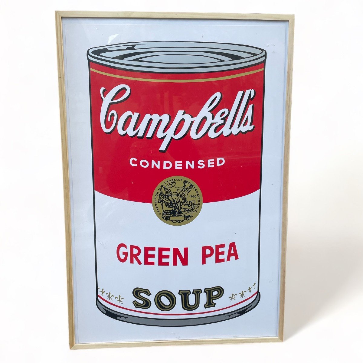 Proantic: Andy Warhol CAMPBELL Green Pot Soup Sérigraphie En Couleur