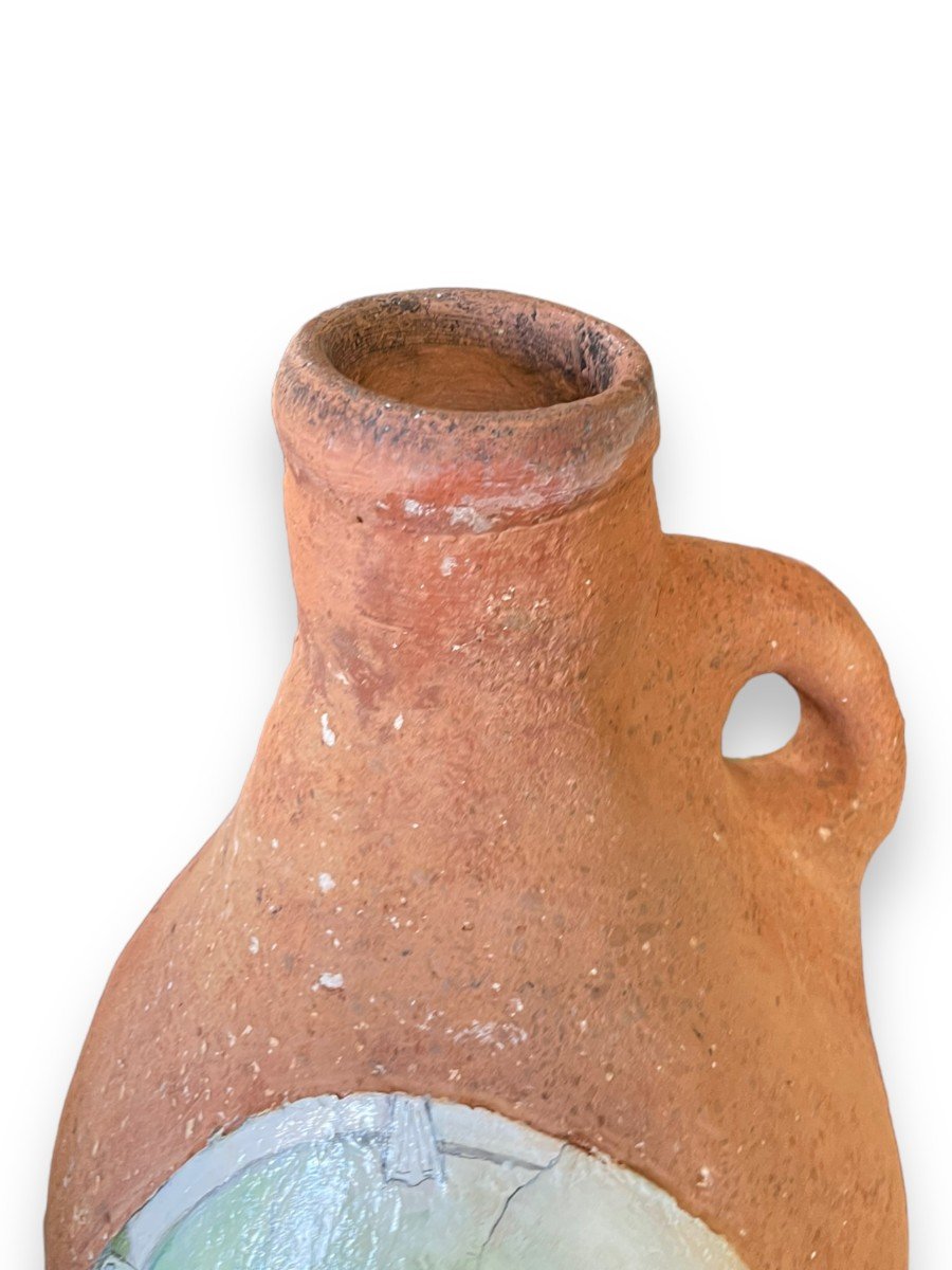 Curiosa Erotica Large Glazed Terracotta With Erotic Decor-photo-8