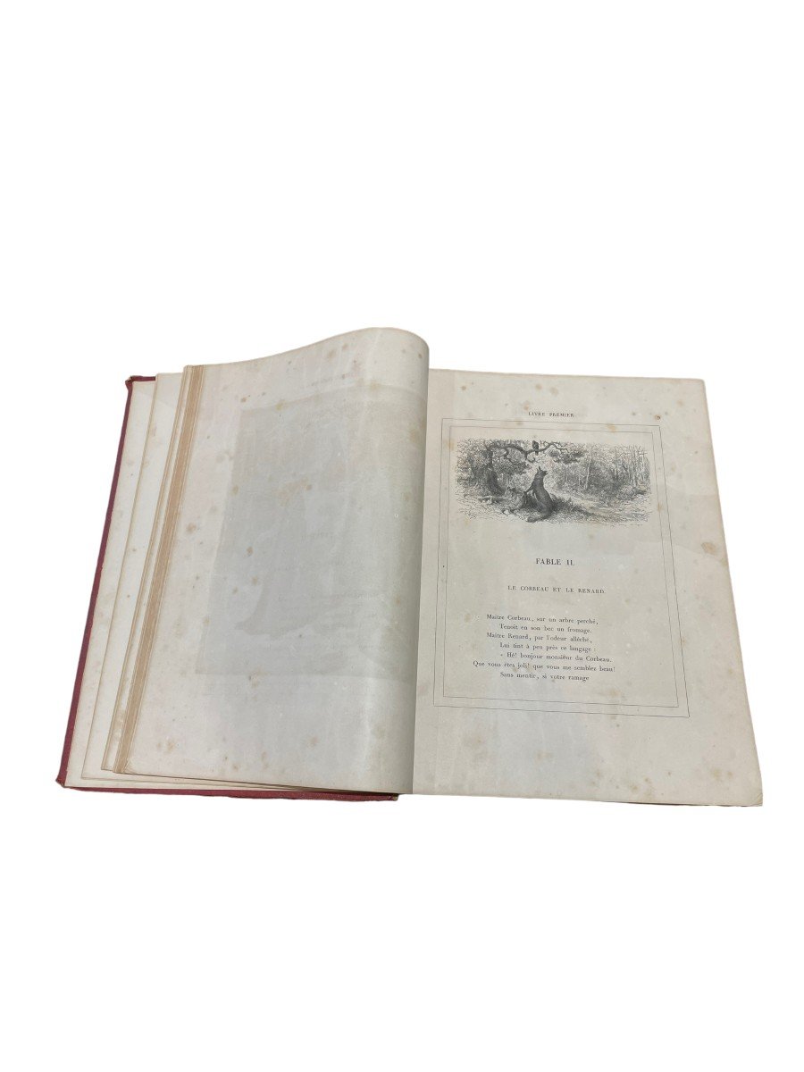 Lafontaine's Fables Illustrated By Gustave Dore In-folio Dated 1868-photo-4