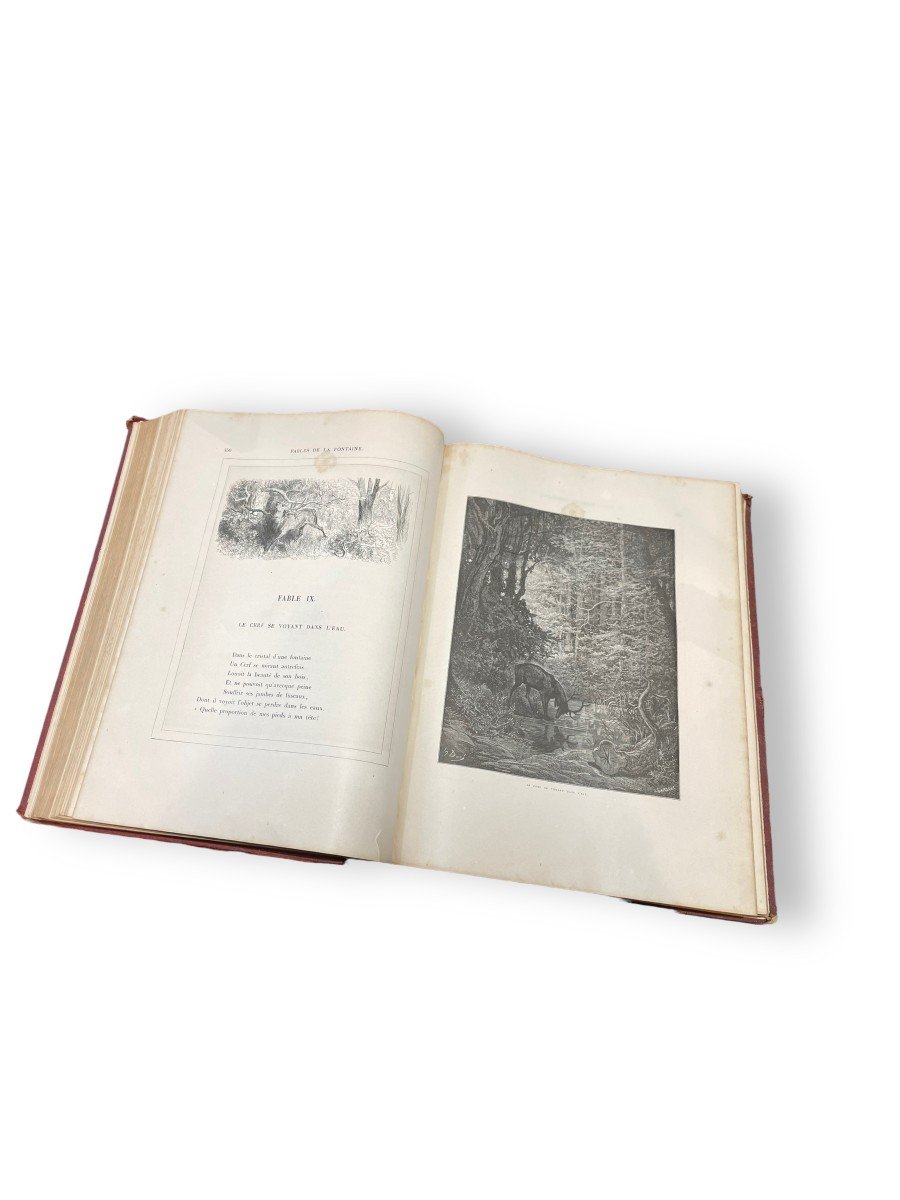 Lafontaine's Fables Illustrated By Gustave Dore In-folio Dated 1868-photo-1