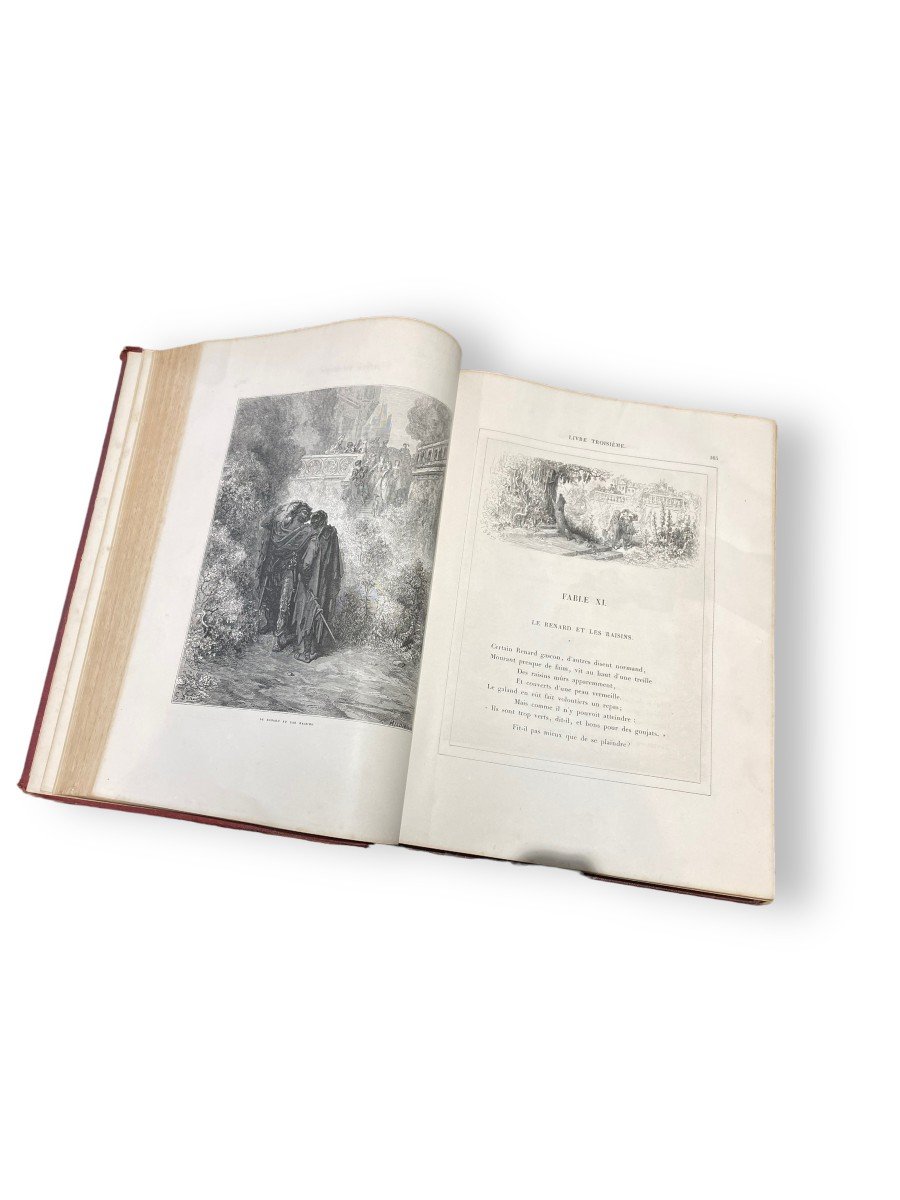Lafontaine's Fables Illustrated By Gustave Dore In-folio Dated 1868-photo-4