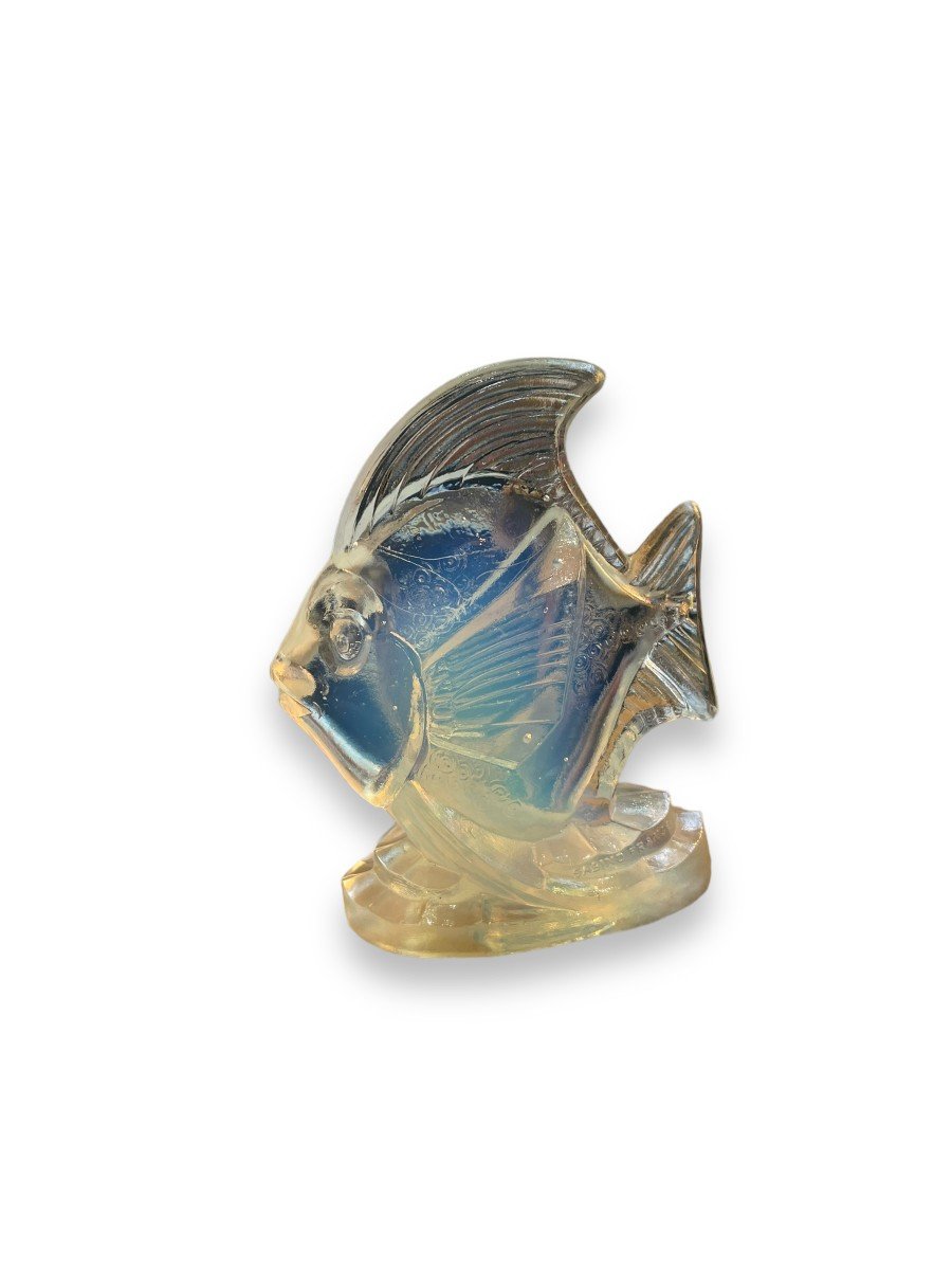 Sabino Poisson En Verre Opalescent ART DECO-photo-8