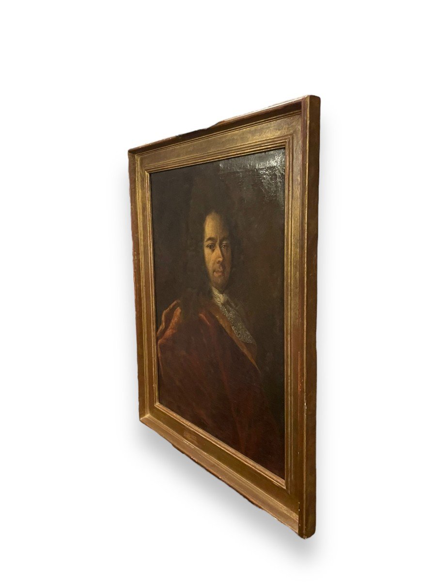 Portrait Of Notable French School Of The 18th Century Around Hyacinthe Rigaud-photo-3