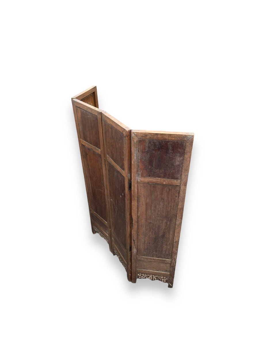 Four Leaf Screen Screen In Rosewood And Mother-of-pearl-photo-1