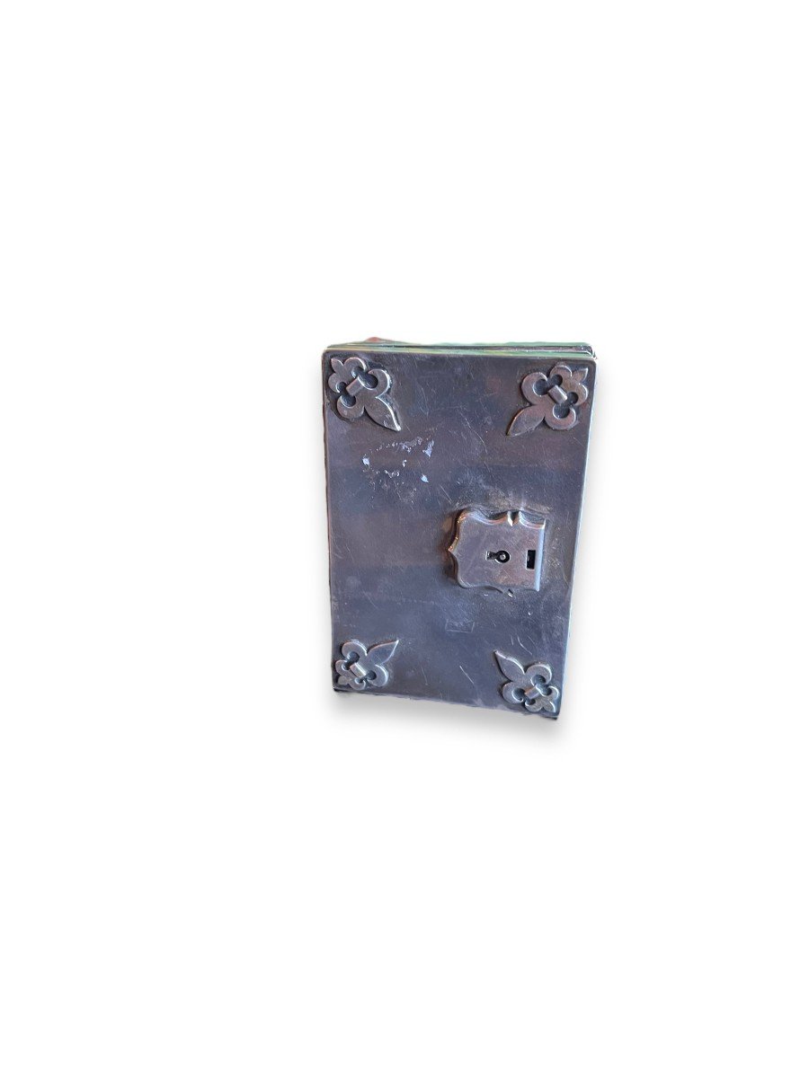 19th Century Fleur De Lys Silver Miniature Frame-photo-6