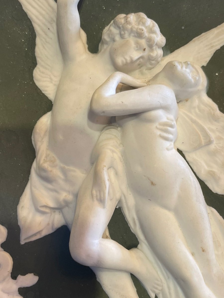 Plaque En Biscuit XIXeme Psyché Et Eros attribué à Wedgwood-photo-5