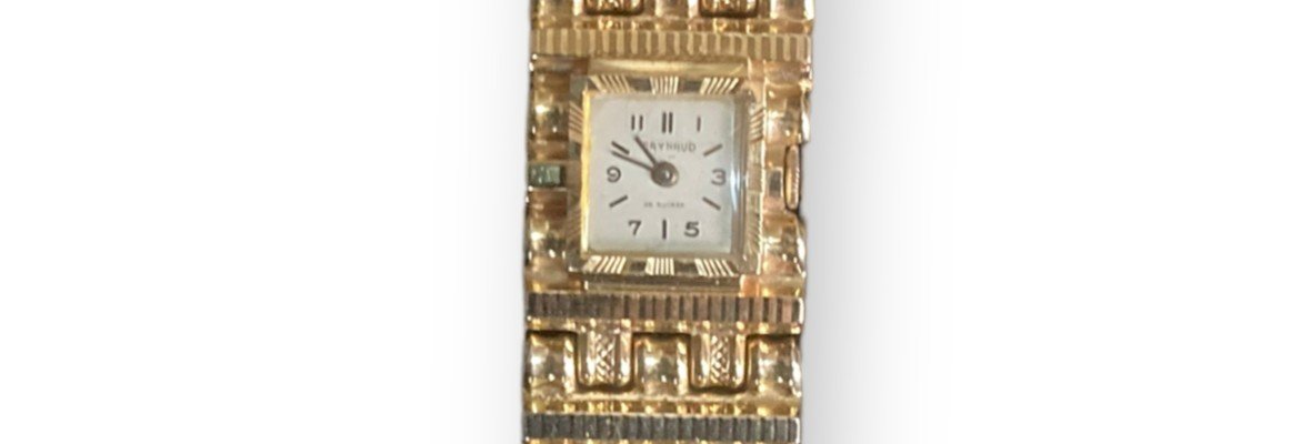 Raynaud Swiss 18k Gold Bracelet Watch-photo-2
