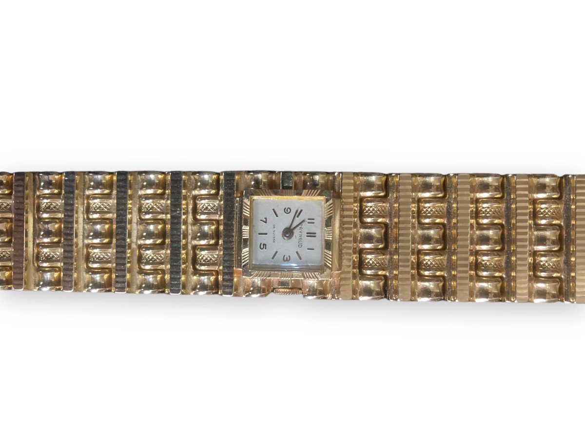 Raynaud Swiss 18k Gold Bracelet Watch-photo-3