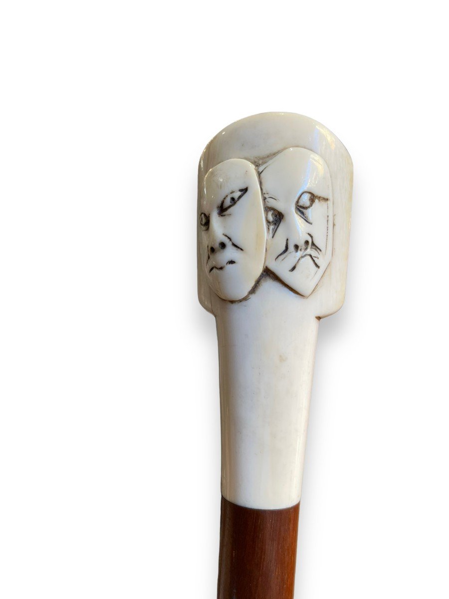 19th Century Japanese Noh Theater Umbrella-photo-2