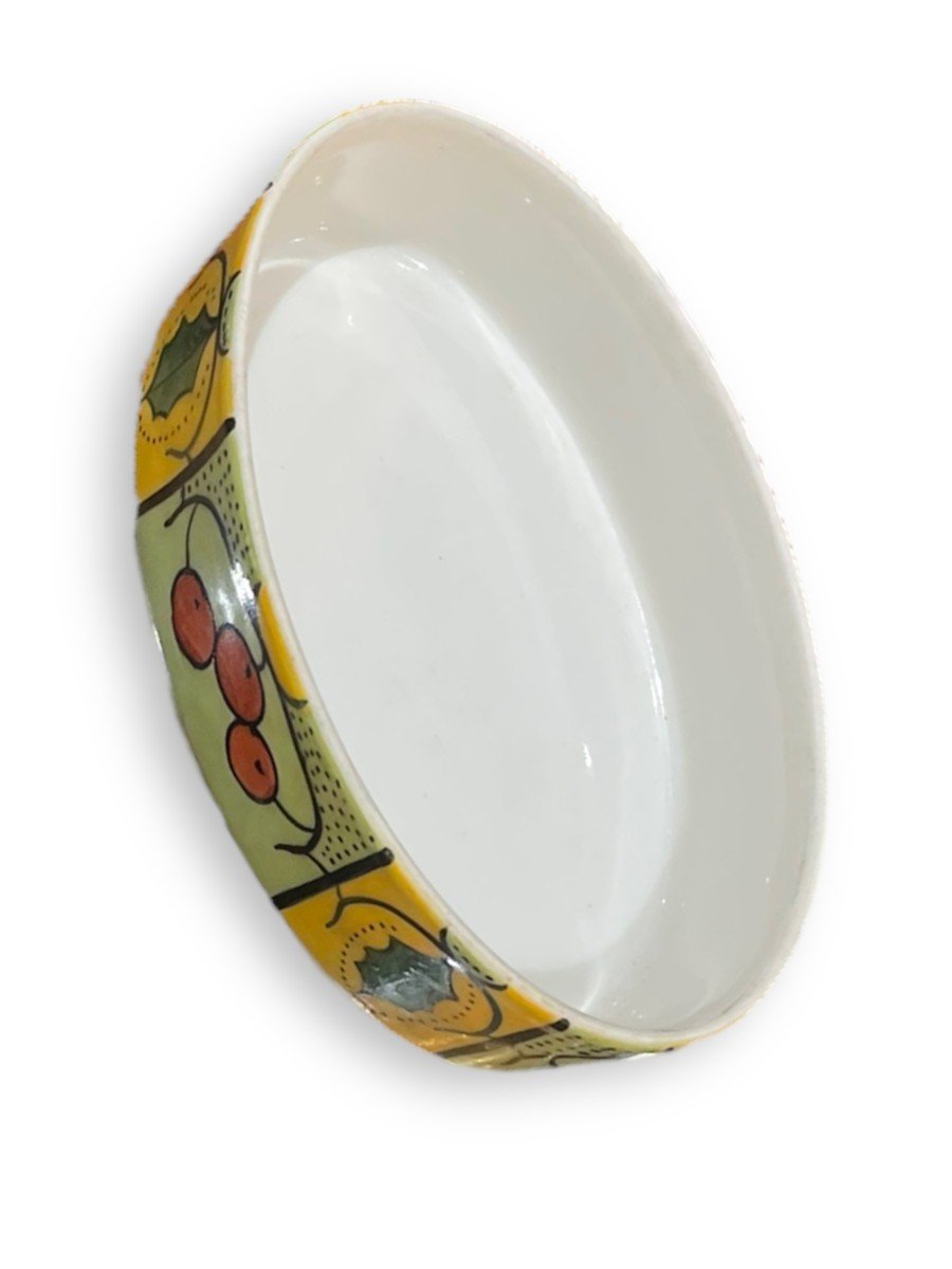Boite à Bijoux Art Deco En Porcelaine Polychrome-photo-5