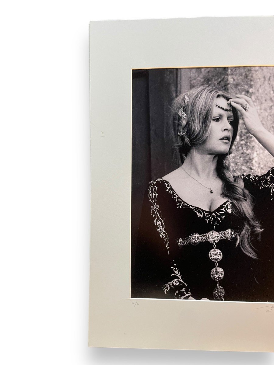 Grande Photographie Argentique De Brigitte Bardot 1973-photo-3