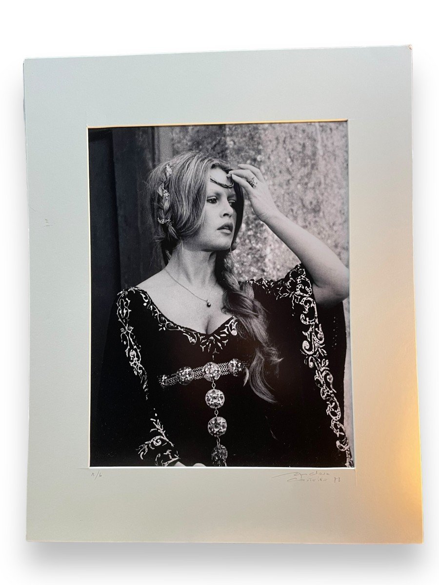 Grande Photographie Argentique De Brigitte Bardot 1973-photo-4