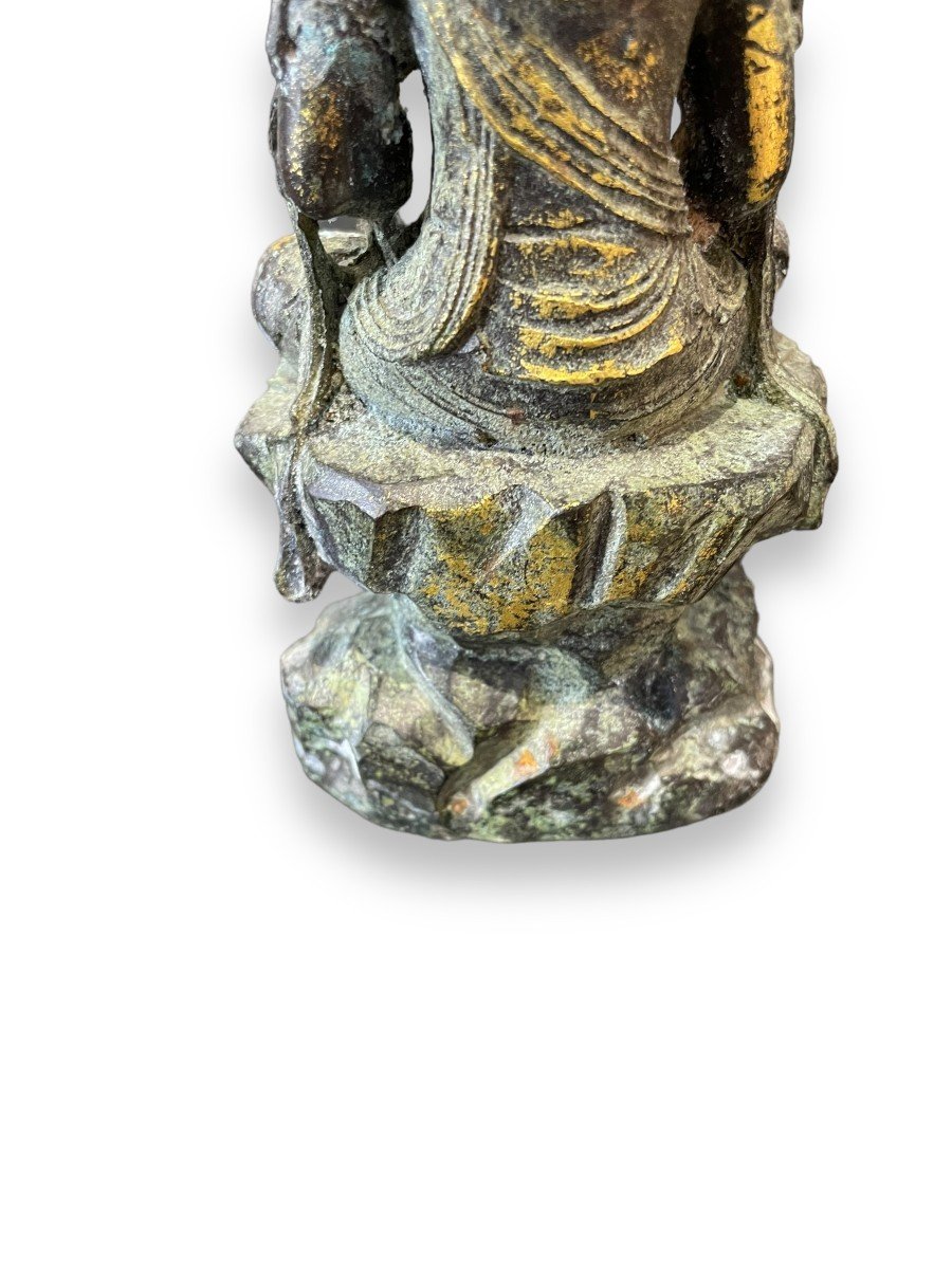 Bronze Fin XIXeme Représentant Shiva-photo-7