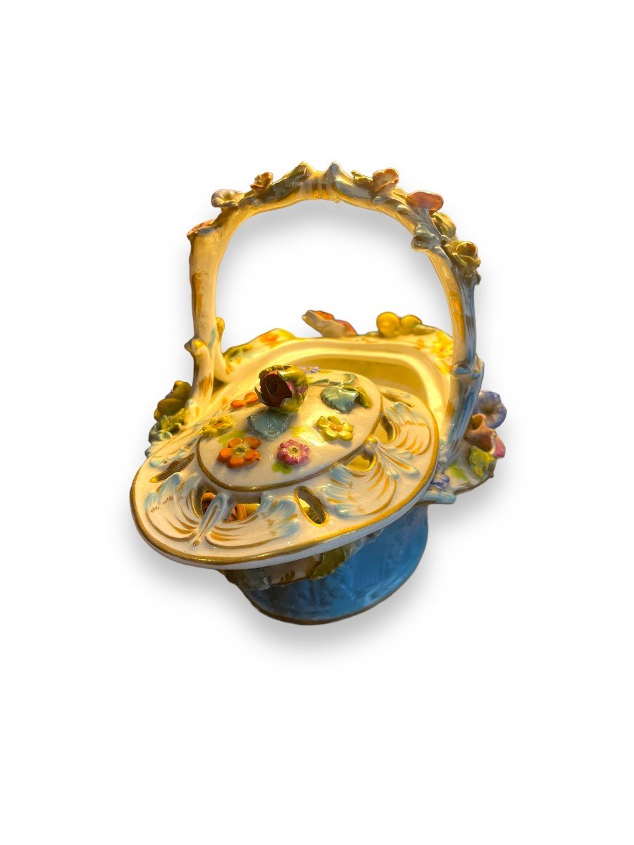 Flower Basket Potpourri Perfume Burner In Paris Porcelain-photo-3