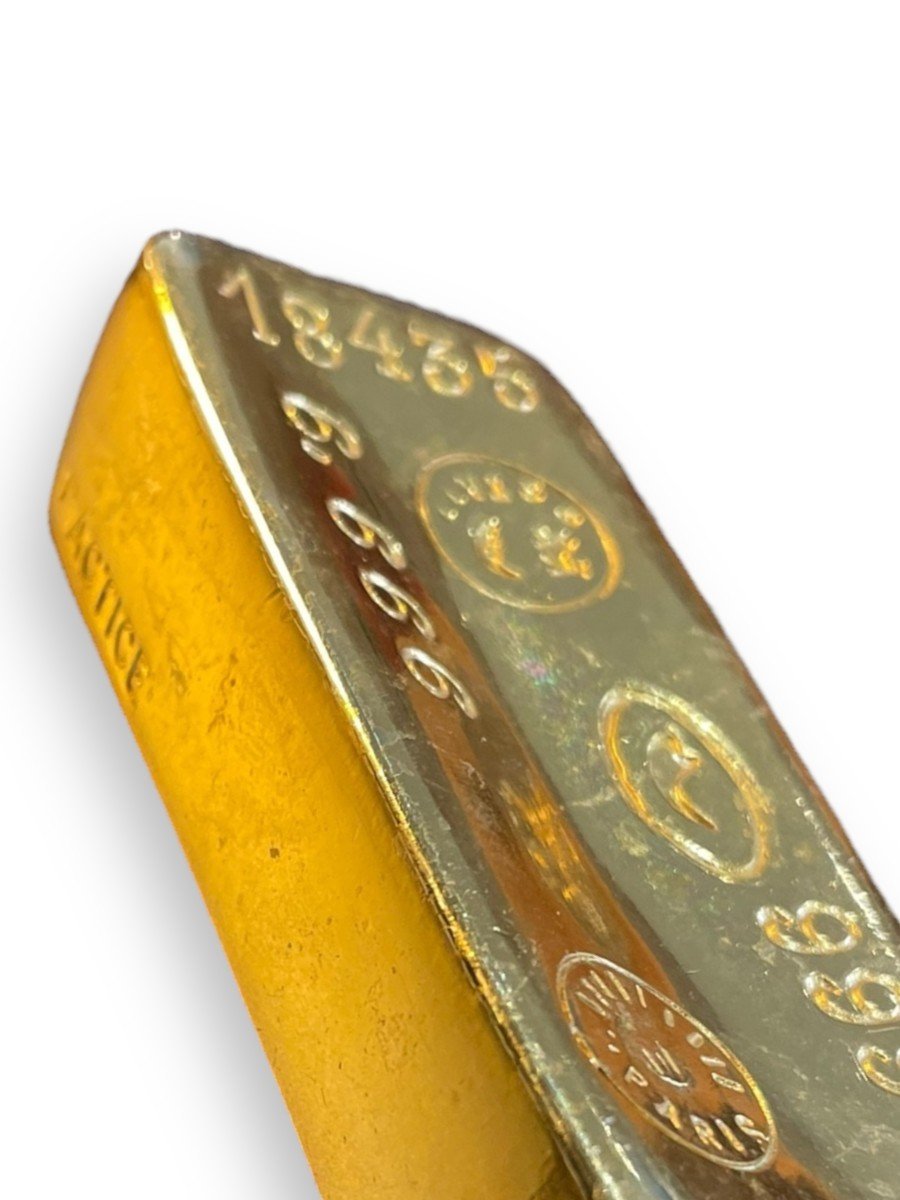 Gold Metal Paperweight Ingot-photo-2