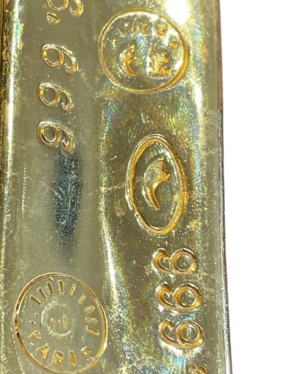 Gold Metal Paperweight Ingot-photo-3