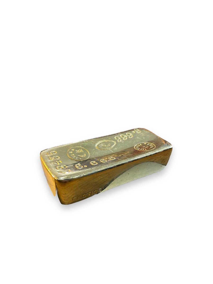 Gold Metal Paperweight Ingot-photo-4