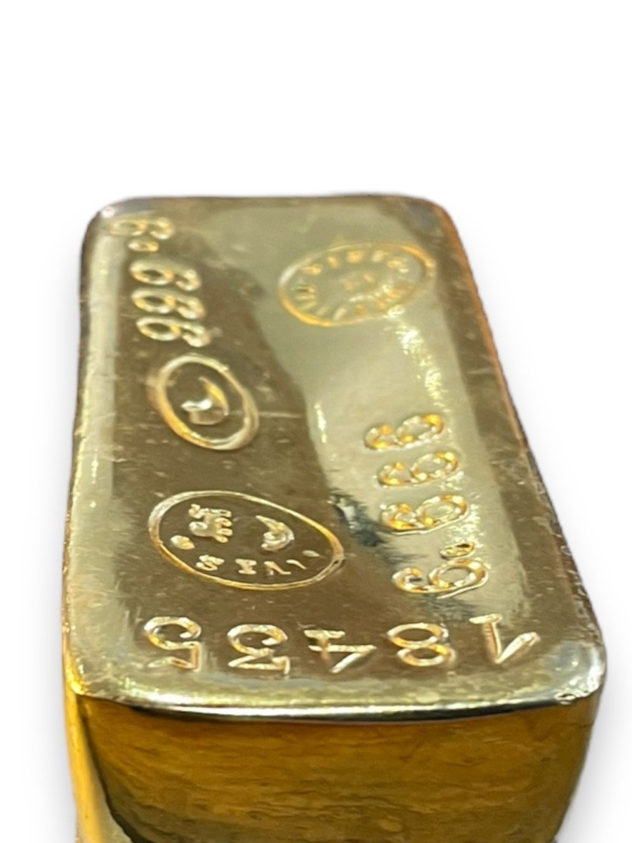 Gold Metal Paperweight Ingot-photo-1
