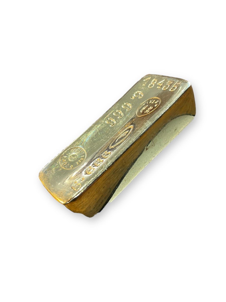 Gold Metal Paperweight Ingot-photo-4