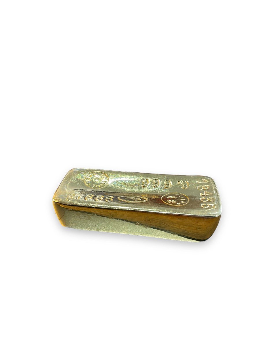Gold Metal Paperweight Ingot-photo-7