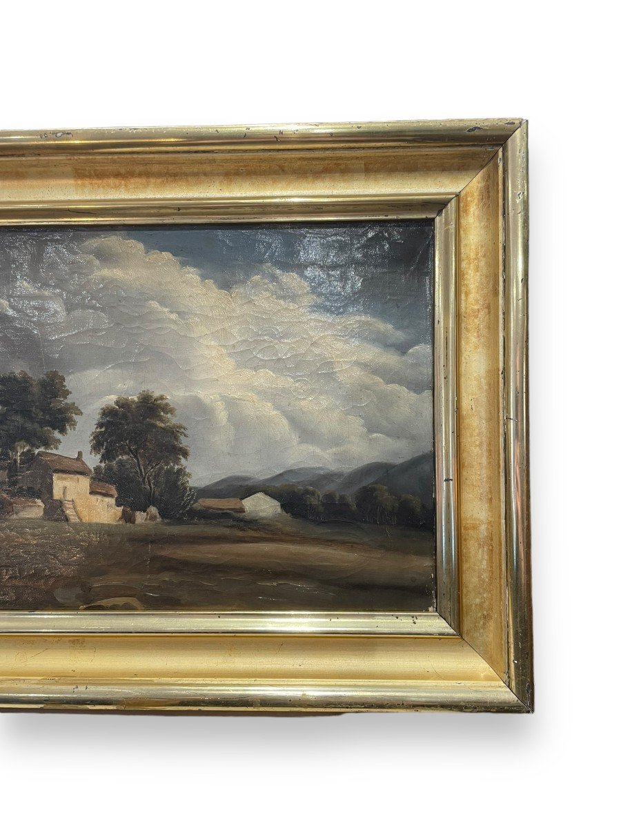 19th Century French School Country House In Stormy Weather-photo-6