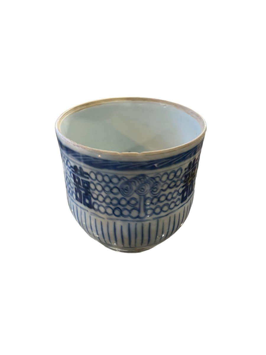 Chine Du Sud Bol Chinois En Porcelaine Blanche Et Bleue-photo-7