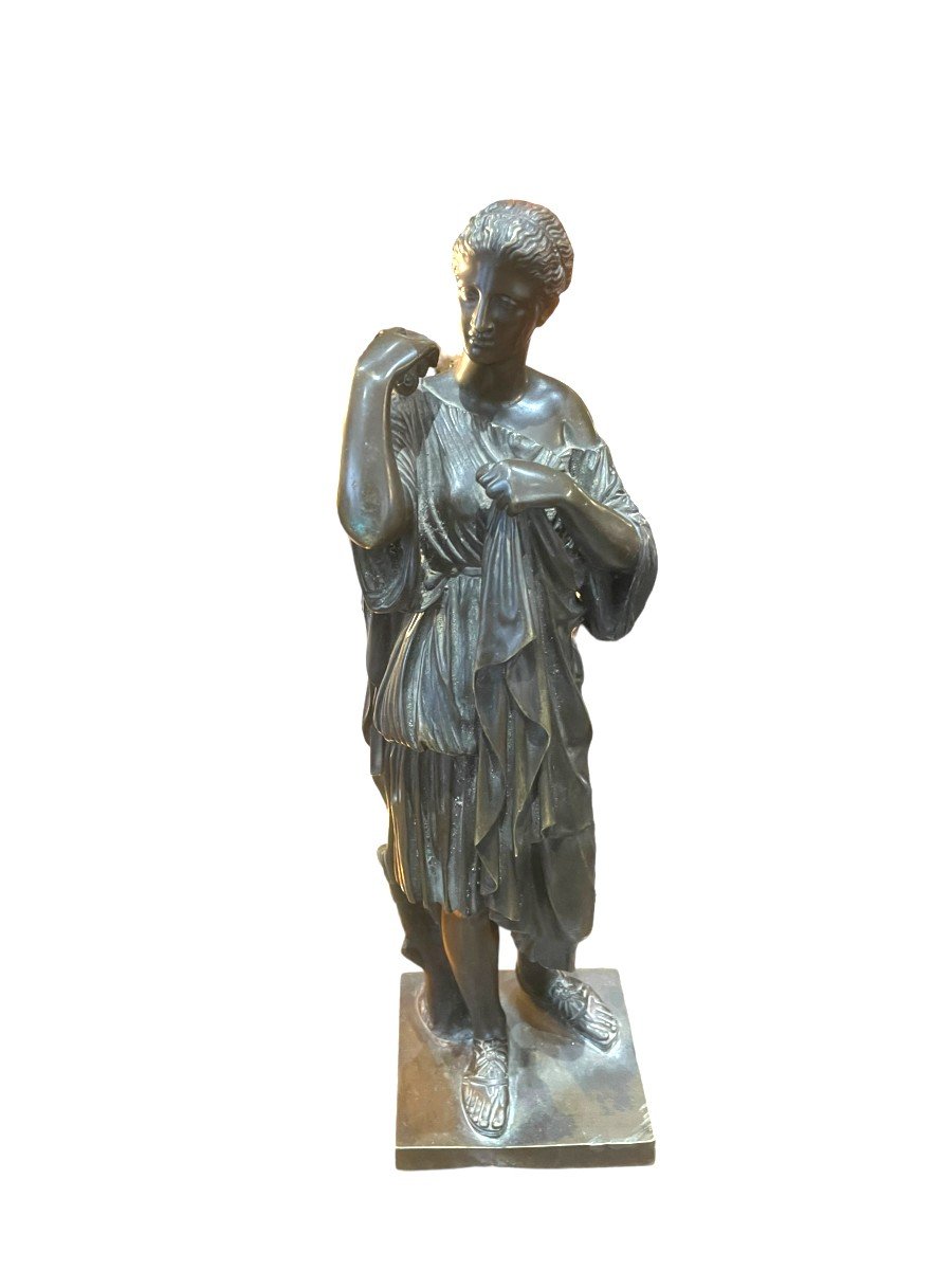 Sculpture En Bronze Diane De Gabiès Artémis Statue