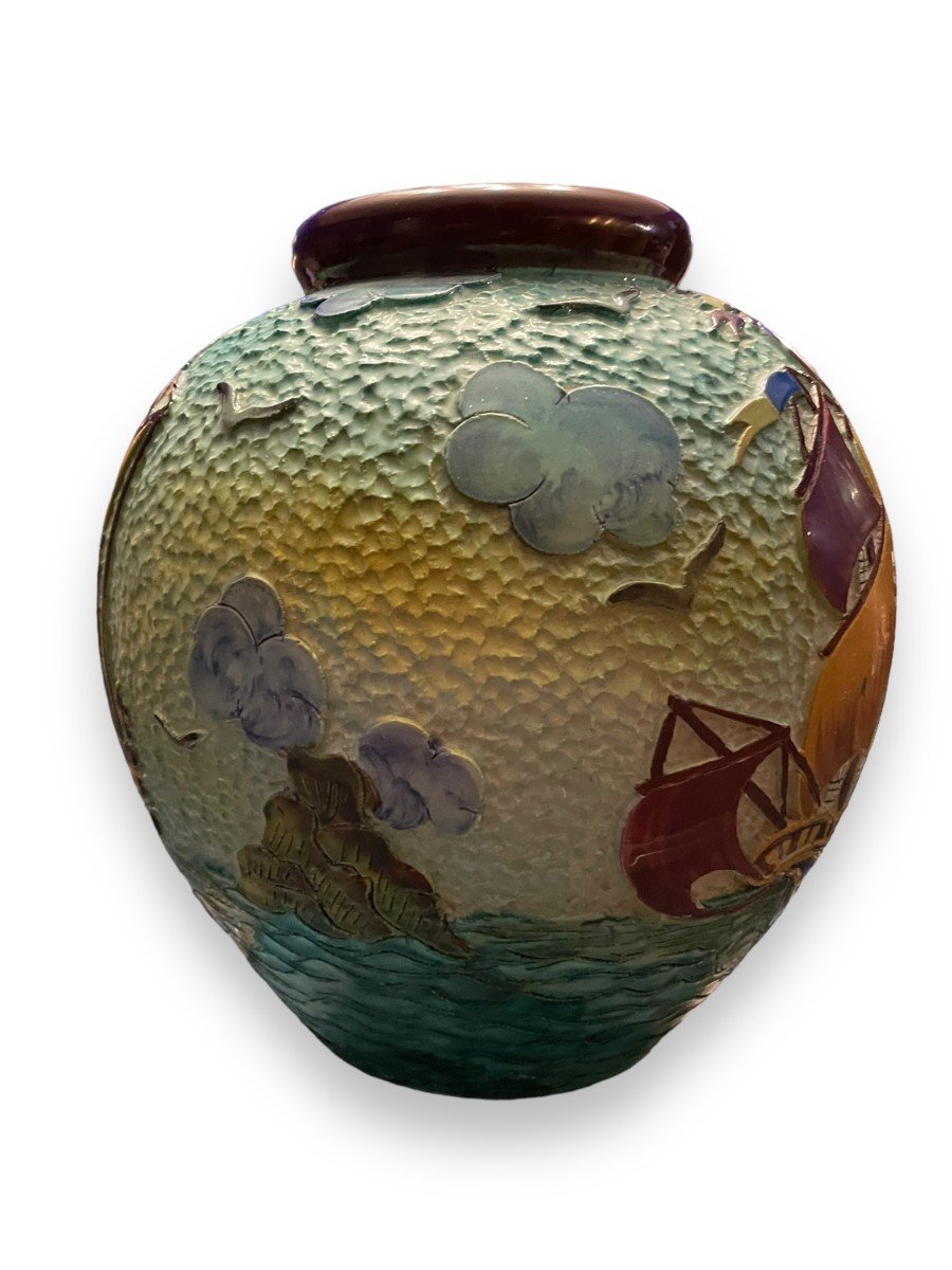 Huge Boat Vase Cerdazur Monaco-photo-6