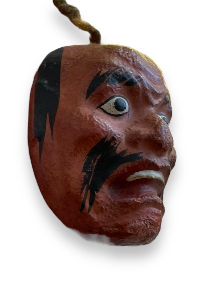 Small Noh Theater Mask Japan Edo Period 19th Century-photo-1