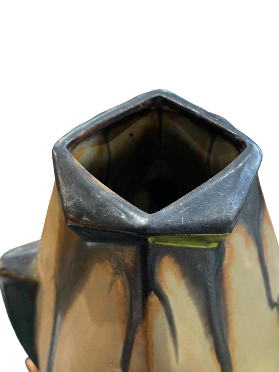 Vase En Céramique Art Deco Par Denbac-photo-6